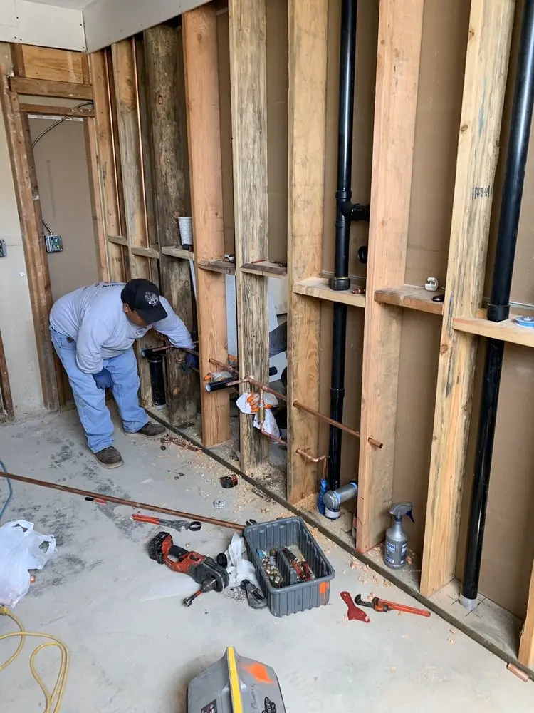 Commercial rough-in plumbing for Water Heater Replacement in Camelot